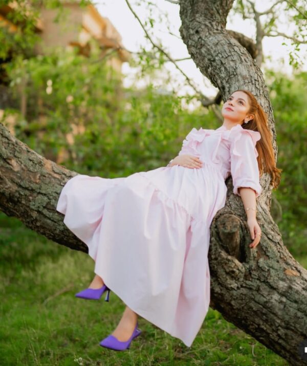 Light Red Cotton Dress – Soft & Stylish Summer Wear - Image 3