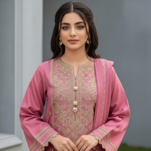 Light Red Cotton Dress – Soft & Stylish Summer Wear