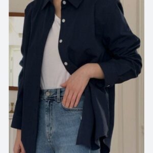 Navy Blue Button Down Shirt for women – Classic & Versatile Wardrobe Essential 